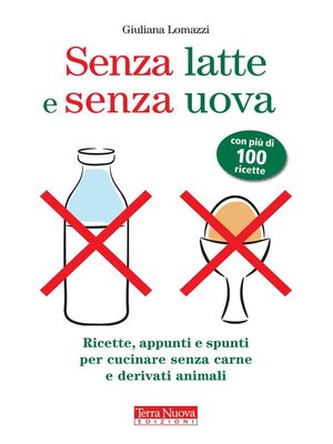 cover image of Senza latte e senza uova